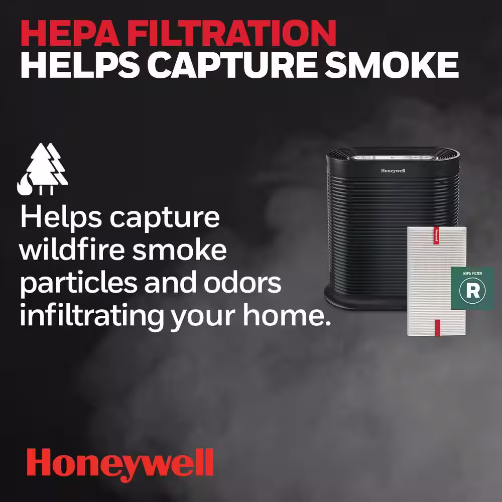 Honeywell HEPA Air Purifier, Large Room (310 sq. ft.) Black
