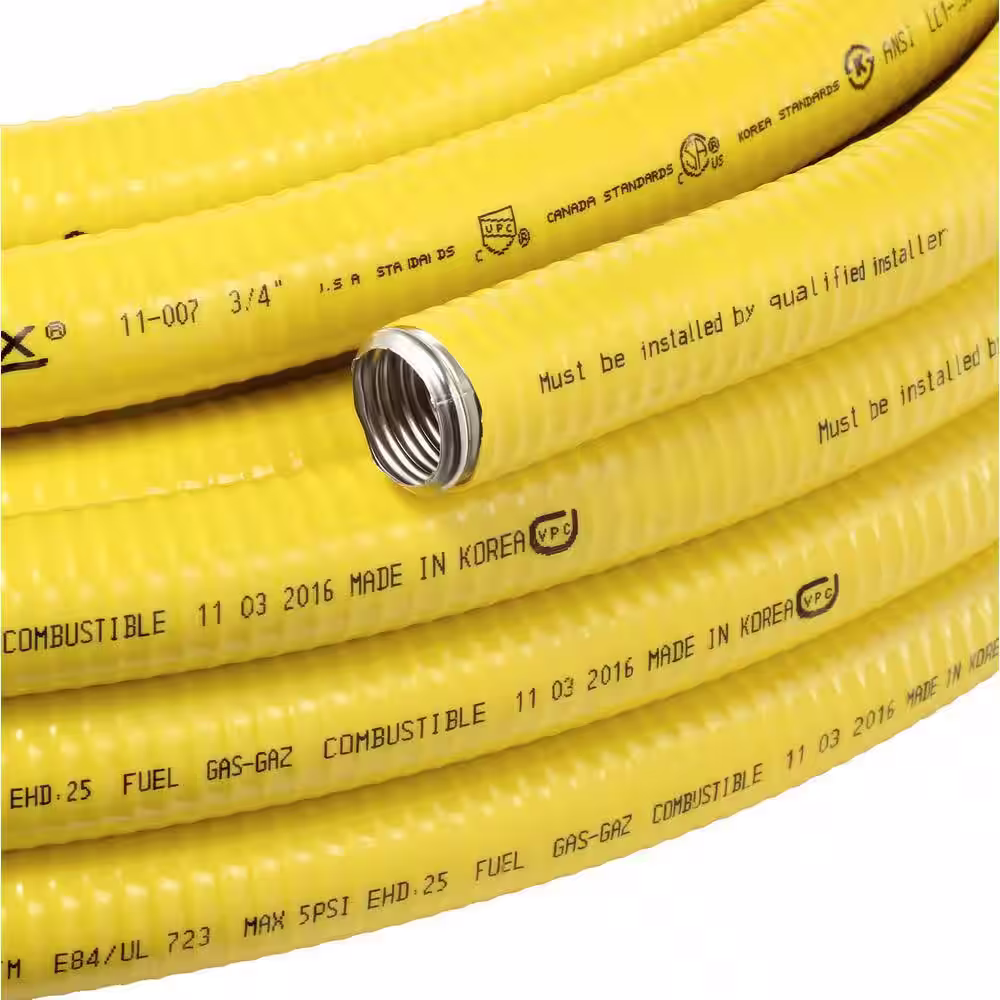 HOME-FLEX 3/4 in. CSST x 75 ft. Corrugated Stainless Steel Tubing