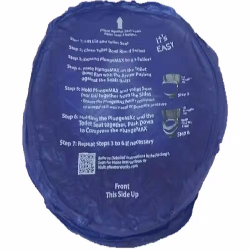 PlungeMax No Mess, Sanitary Toilet Plunger - Never Touches Water