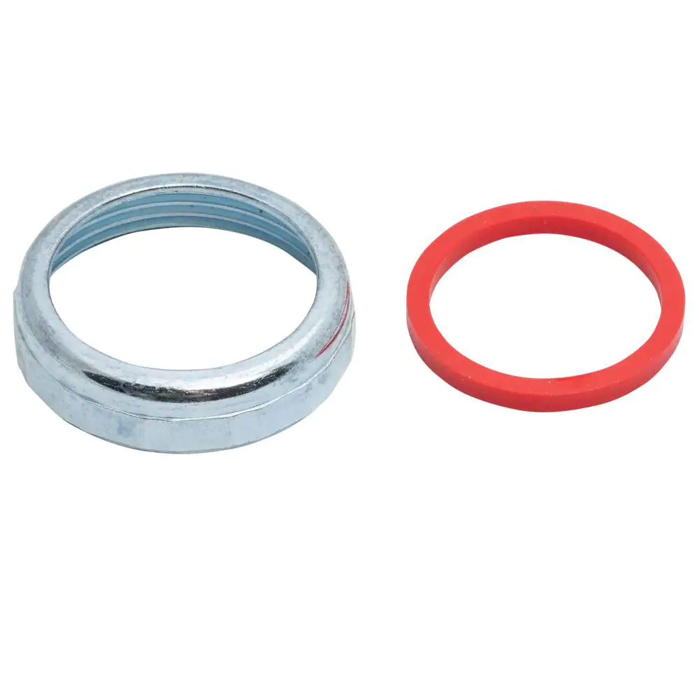 Oatey 1-1/2 in. Sink Drain Pipe Zinc Slip-Joint Nut with Rubber Reducing Washer