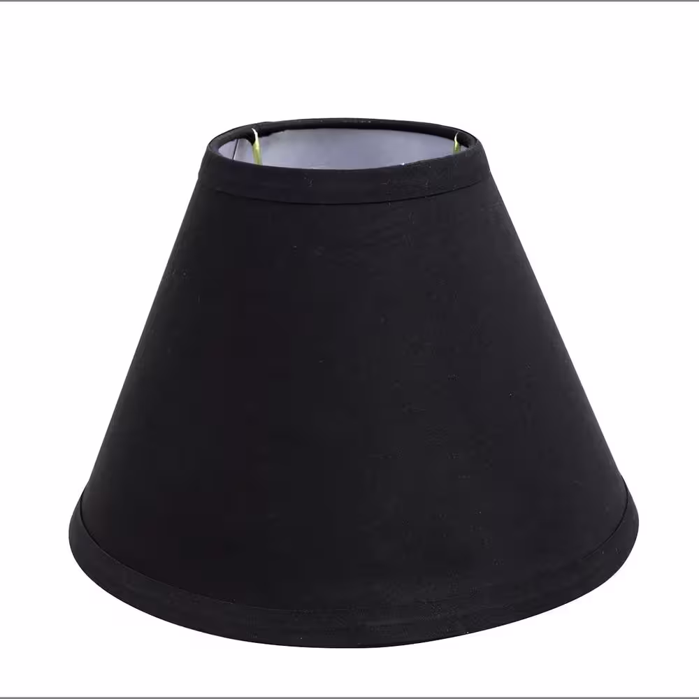 Aspen Creative Corporation 9 in. x 6-1/2 in. Black Hardback Empire Lamp Shade