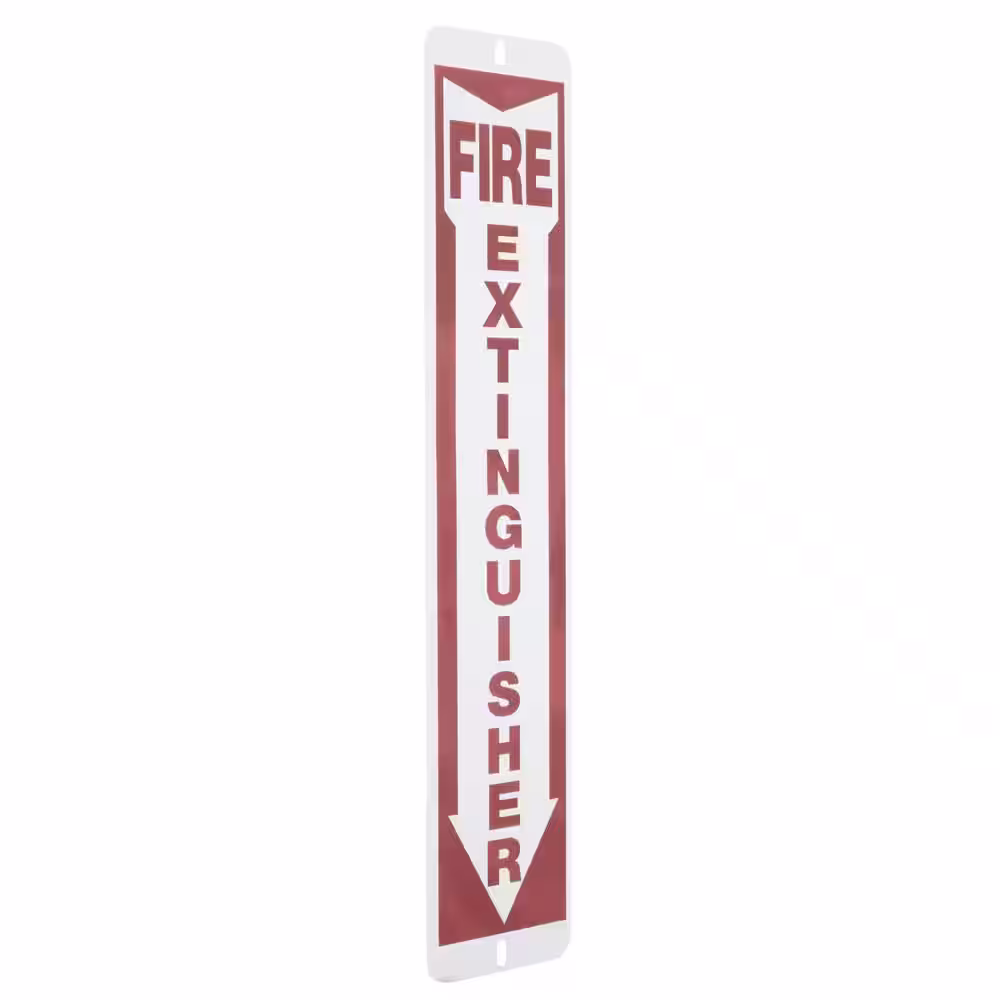 Everbilt 4 in. x 18 in. Fire Extinguisher Sign