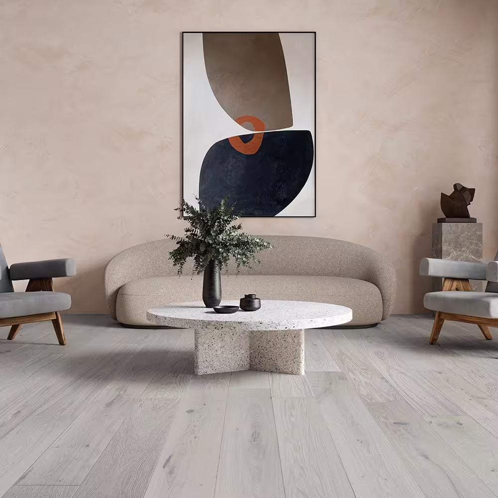 Malibu Wide Plank Manchester French Oak 9/16 in. T x 7.5 in. W Water Resistant Wire Brushed Engineered Hardwood Flooring (23.3 sqft/case)