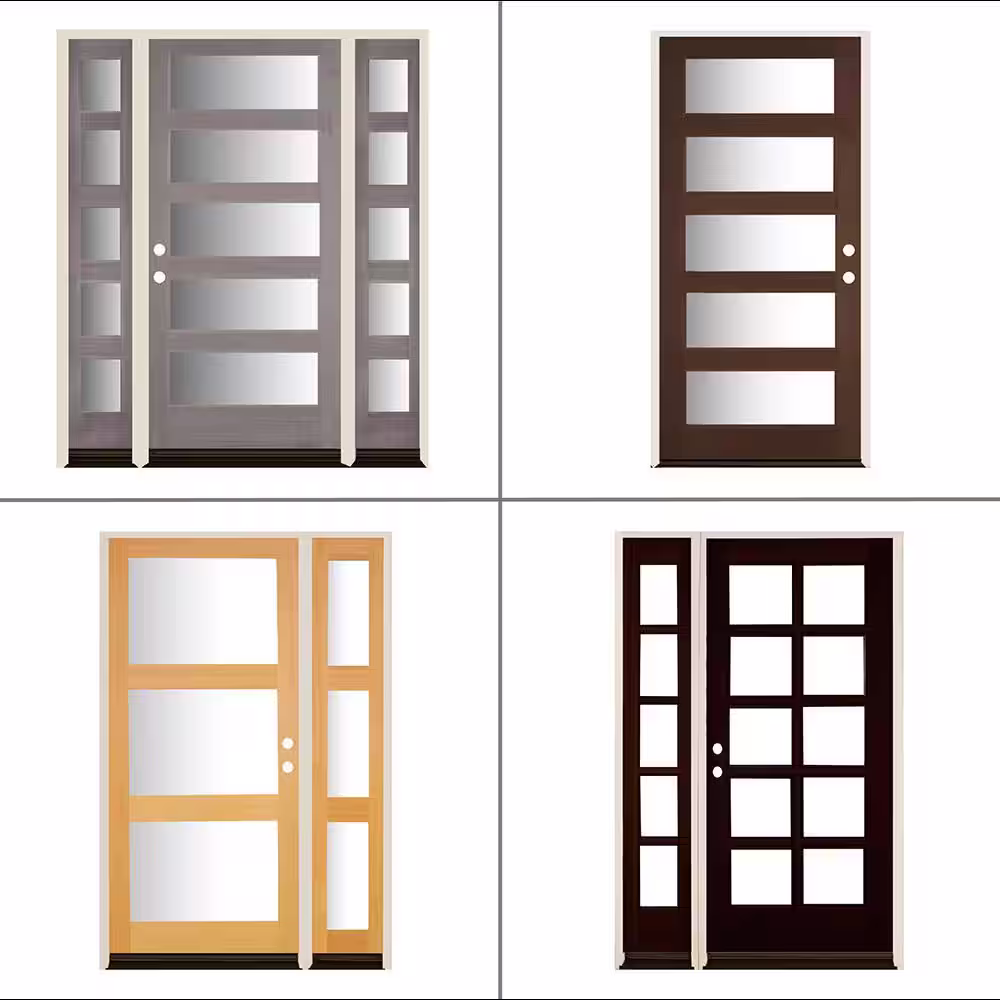 Krosswood Doors Modern Hemlock Wood Door Collection