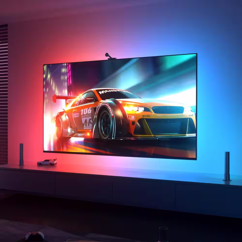 Govee RGBIC TV Backlight Kit 12.5 ft. Smart LED Strip Light with Camera and Two Light Bars for 55-65 in. TVs Wi-Fi Enabled