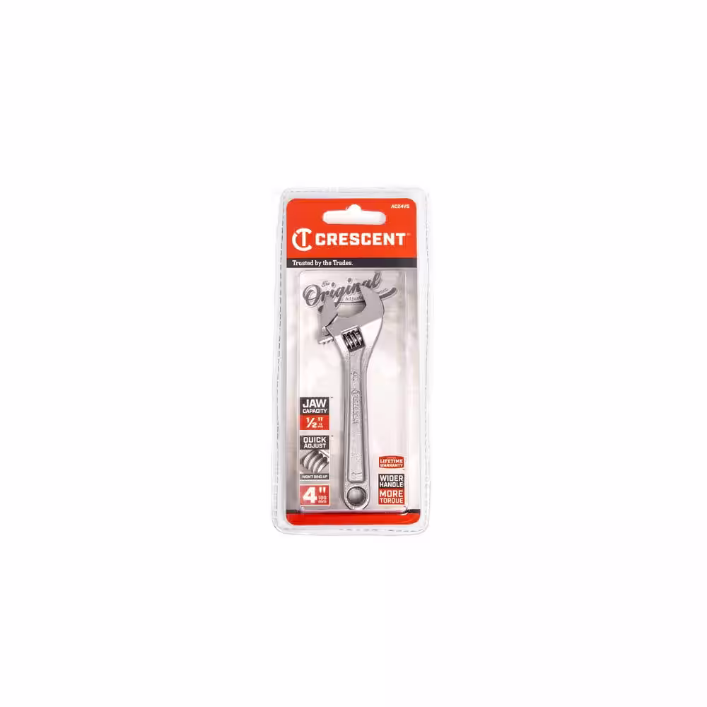 Crescent 4 in. Chrome Adjustable Wrench