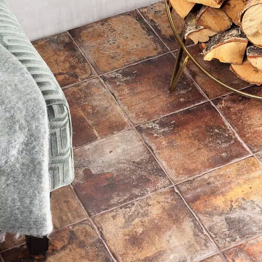 Ivy Hill Tile Angela Harris Dark Brown 8 in. x 8 in. Matte Ceramic Floor and Wall Tile (10.76 sq. ft./Case)