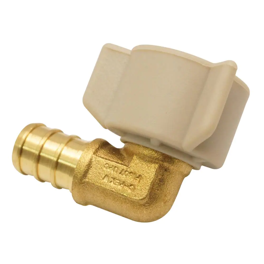 Apollo 1/2 in. Brass PEX-B Barb x 1/2 in. Female Swivel 90-Degree Elbow