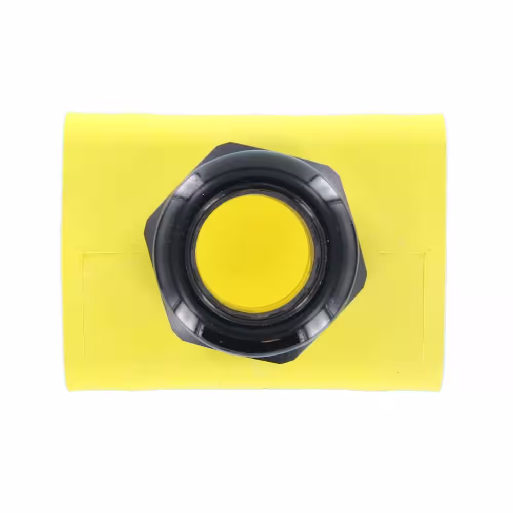 Leviton 1-Gang Standard Depth Pendant Style Cable Dia 0.590 in. - 1.000 in. Portable Outlet Box, Yellow