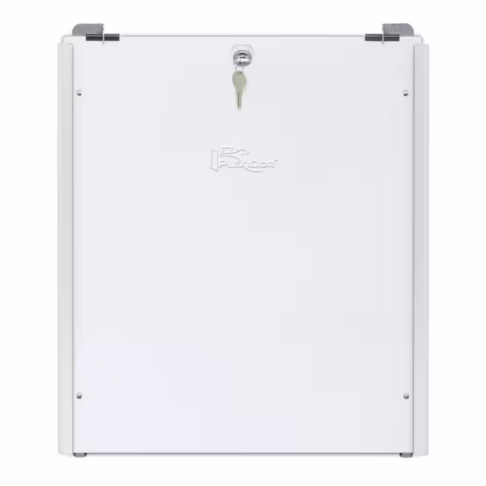 PlexiDor Performance Pet Doors 19.25 in. x 1.375 in. Large White Sliding Track with Flip Lock