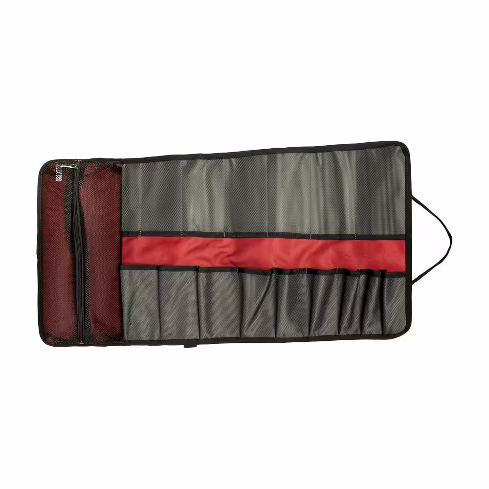 Wolverine 28 in. 16 Pocket Gunmetal Industrial Grade Nailhead Nylon Utility Roll