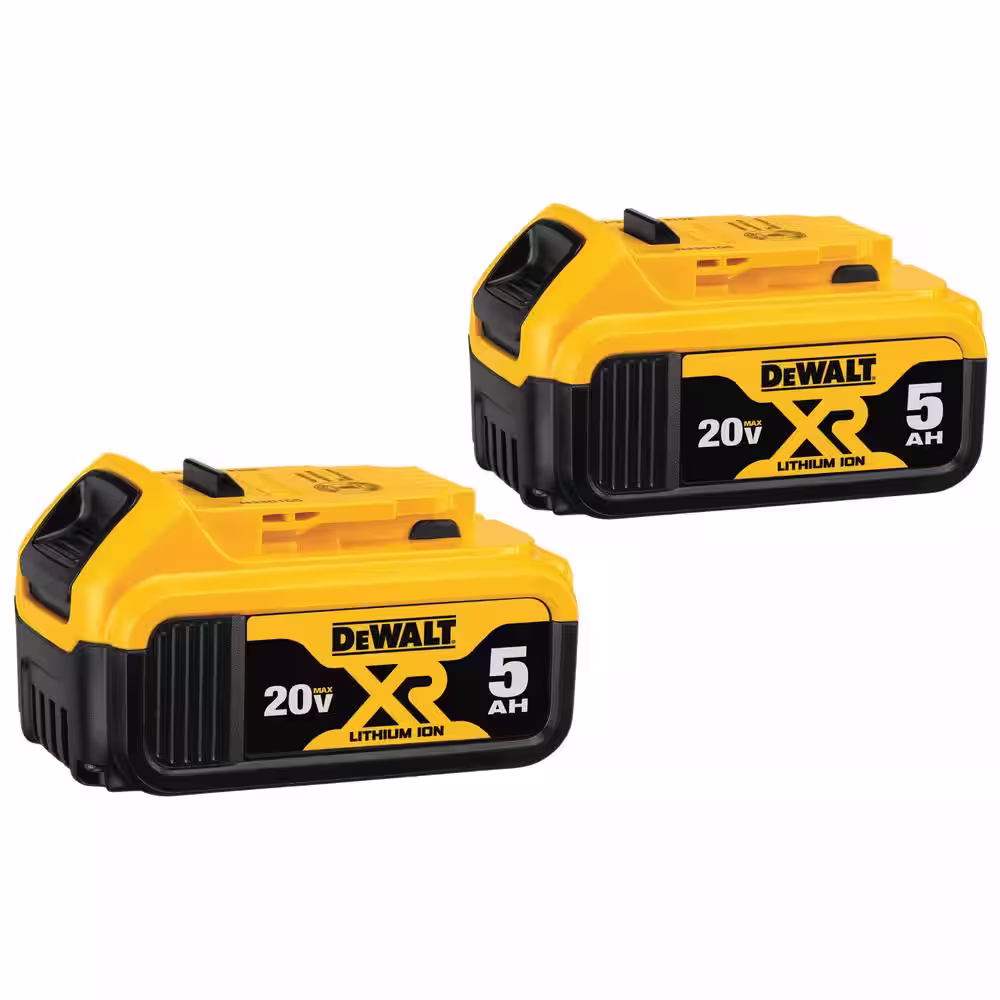 DEWALT 20V MAX XR Lithium-Ion Brushless Cordless 6 Tool Combo Kit with (4) 20V Premium 5.0Ah Batteries, and Charger