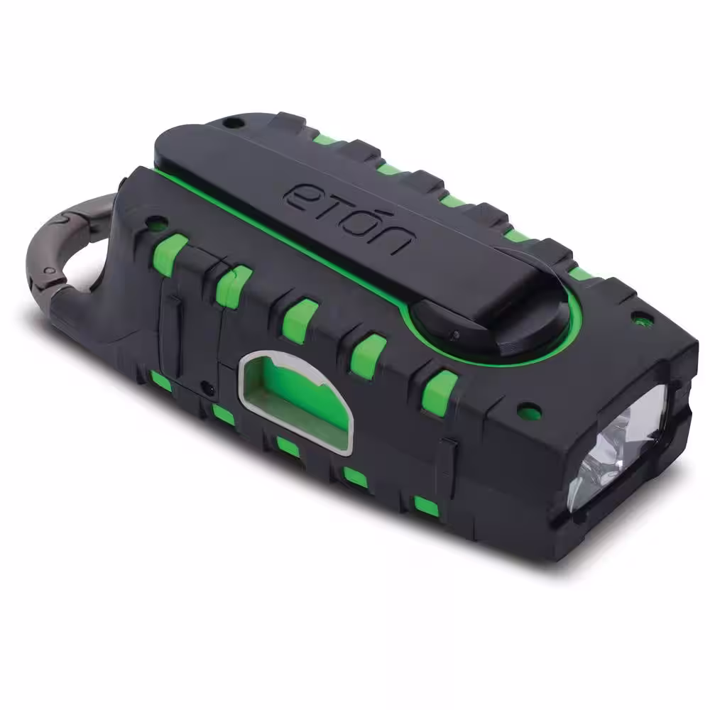 Eton Scorpion II Rugged, Portable, Weather Alert, Multi-Purpose Digital Radio w/Smartphone Charging and Crank Power Back-Up