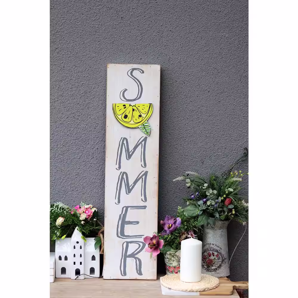 None Summer Wooden Porch Decorative Sign