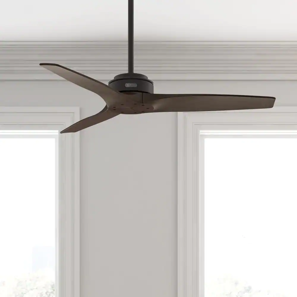 Hunter Woodfield 52 in. Indoor Noble Bronze Ceiling Fan with Wall Switch