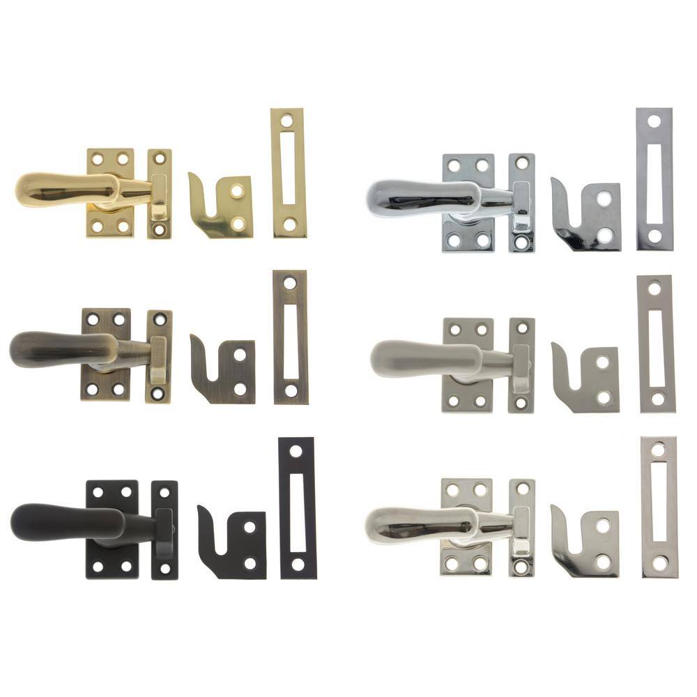 idh by St. Simons Oil-Rubbed Bronze Solid Brass Large Window Sash Lock with Casement Fastener