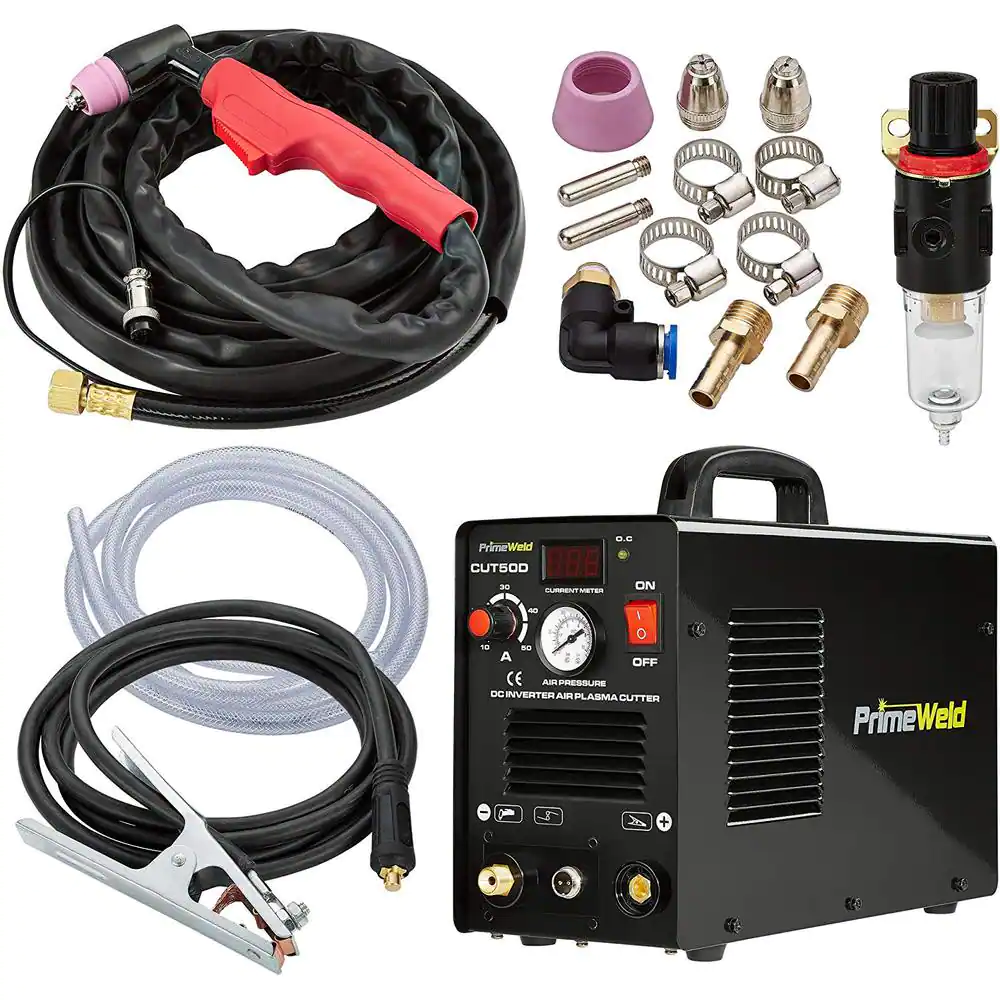 PrimeWeld 50 Amp Plasma Cutter 1/2 in. Clean Cut 110-Volt/220-Volt DC Cutting Machine