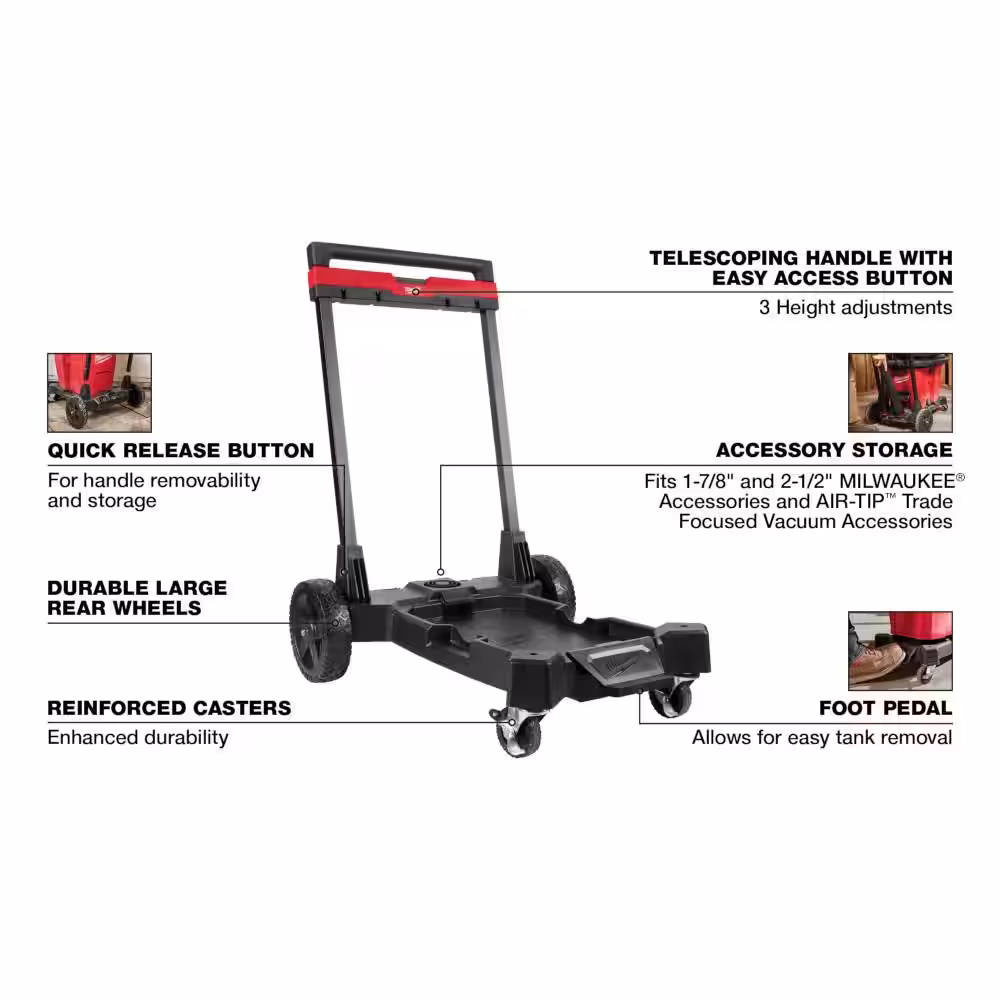 Milwaukee M18 Premium Wet/Dry Shop Vacuum Cart