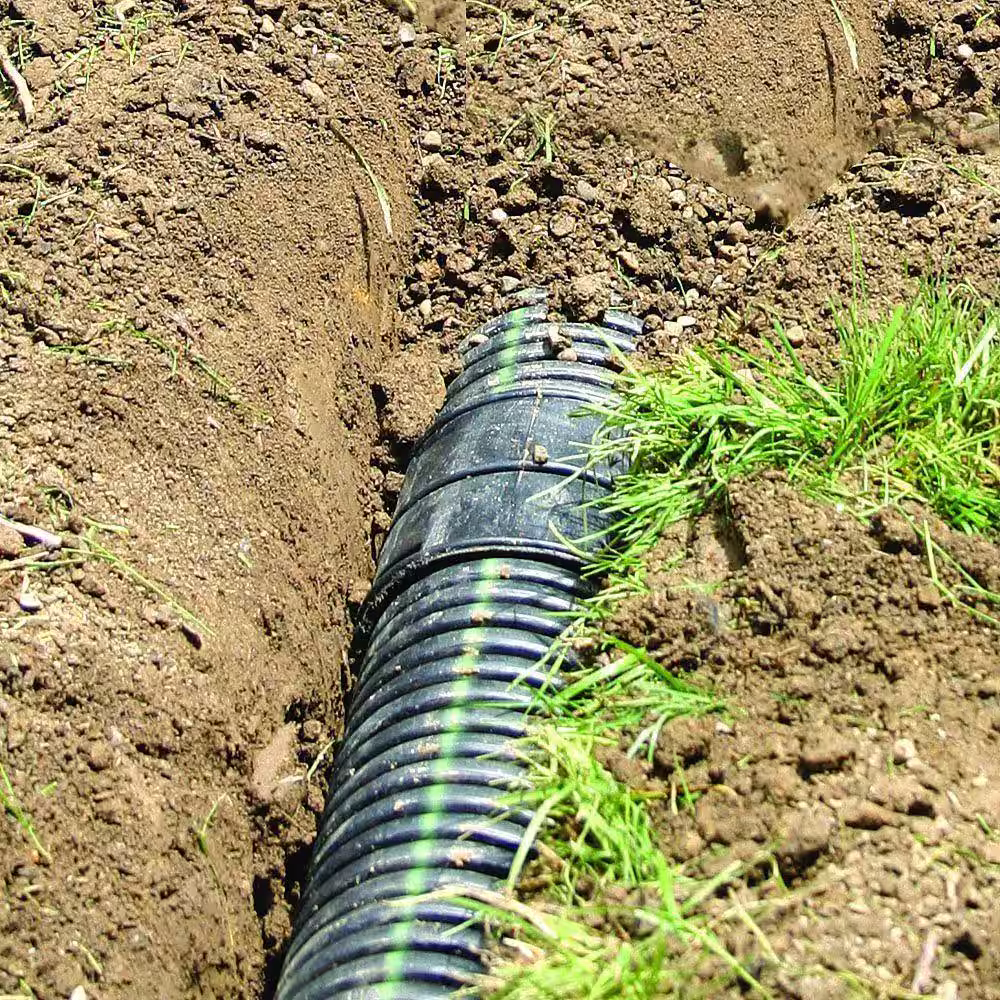 Advanced Drainage Systems 4 in. x 10 ft. Singlewall Perforated Drain Pipe