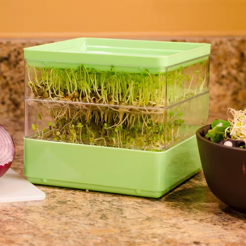 Gardens Alive! 2-Tiered Indoor Seed Sprouter Counter-top Growing Kit