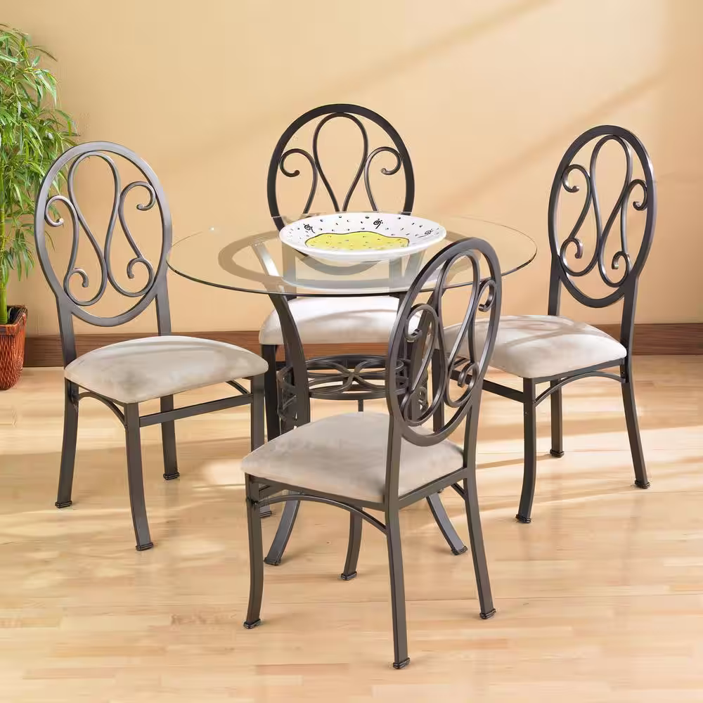 Southern Enterprises Leister Dark Brown Dining Table