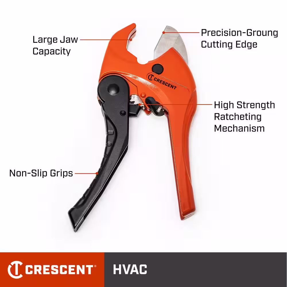 Crescent 1-1/8 in. Ratcheting PVC Pipe Cutter