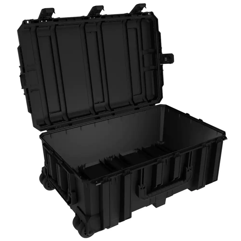 Seahorse 31.9 in. L x 21.1 in. W x 13.2 in. H Black Large Rolling Watertight Tool Case