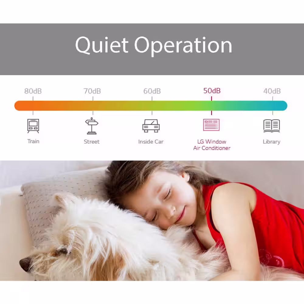 LG 5,000 BTU 115-Volt Window Air Conditioner in White