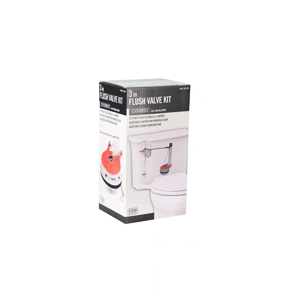 Everbilt 3 in. Universal Toilet Adjustable Flush Valve with Flapper