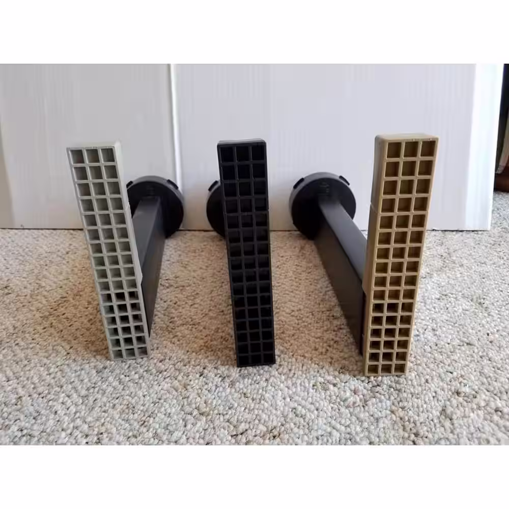WALL DRAIN PRO Universal Retaining Wall Block Drain Black (12-Pack)