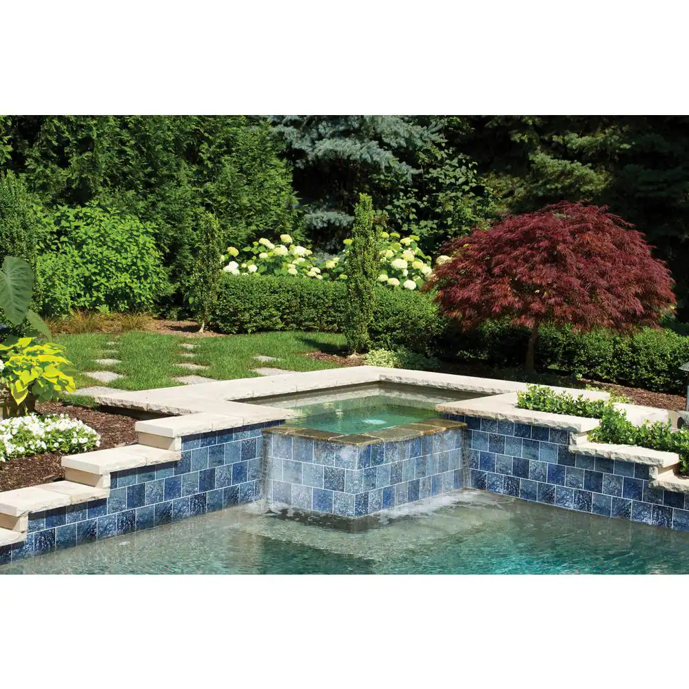 MSI Adelaide Azul 6 in. x 6 in. Glossy Porcelain Stone Look Wall Tile (5.5 sq. ft./Case)