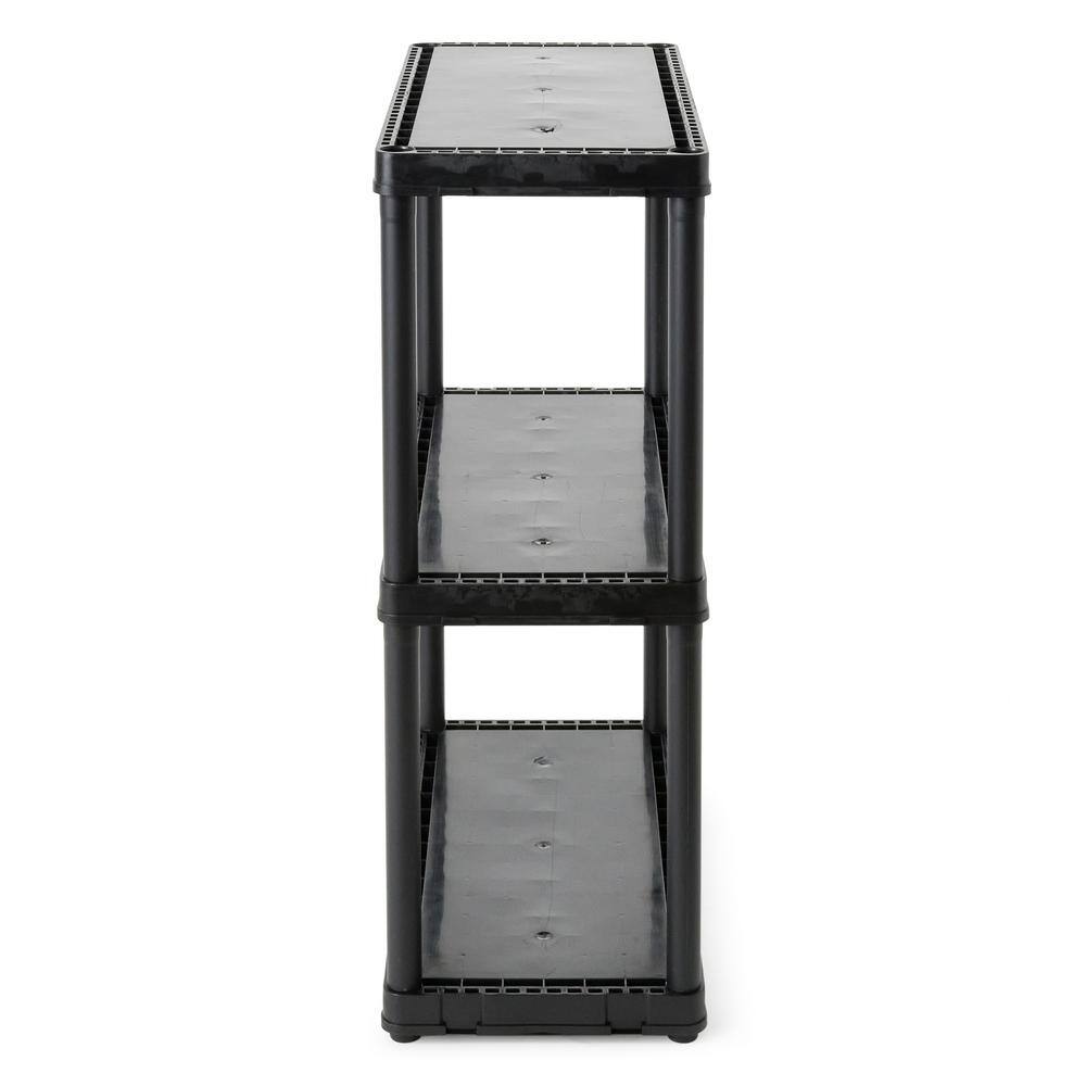 GRACIOUS LIVING Light Duty Storage Shelving Unit Organizers, 3 Shelf (3 Pack)