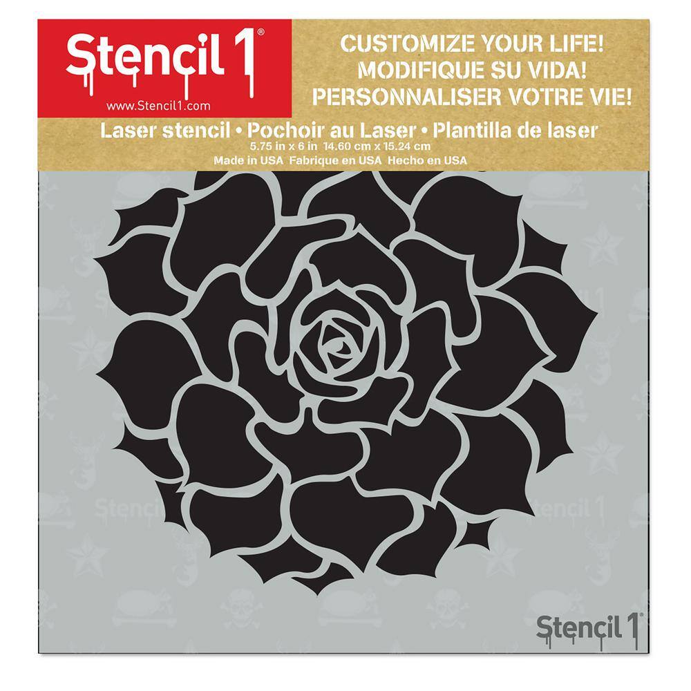 Stencil1 Succulent Hens and Chicks Small Stencil