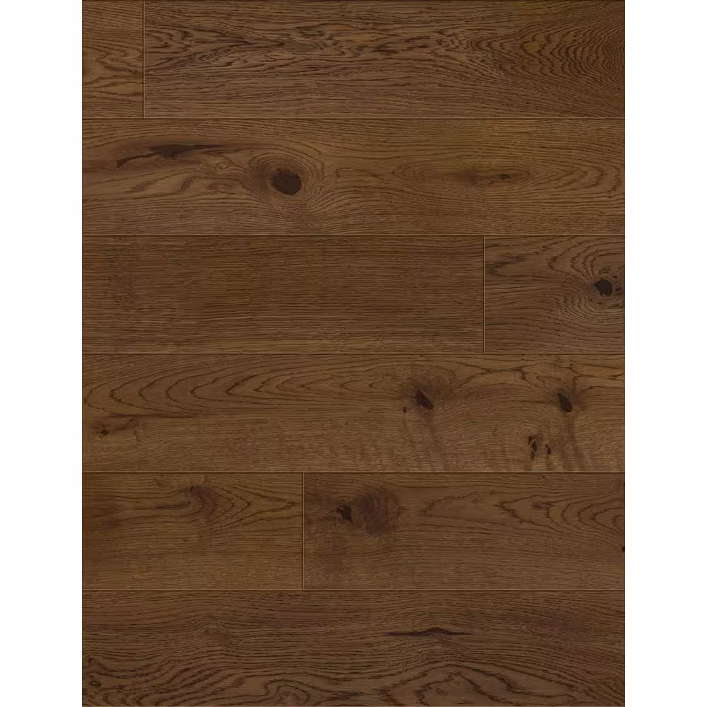 Baltic Wood Nougat European Oak 1/2 in. T x 5.8 in. W Wire Brushed Engineered Hardwood Flooring (31.5 sqft/case)