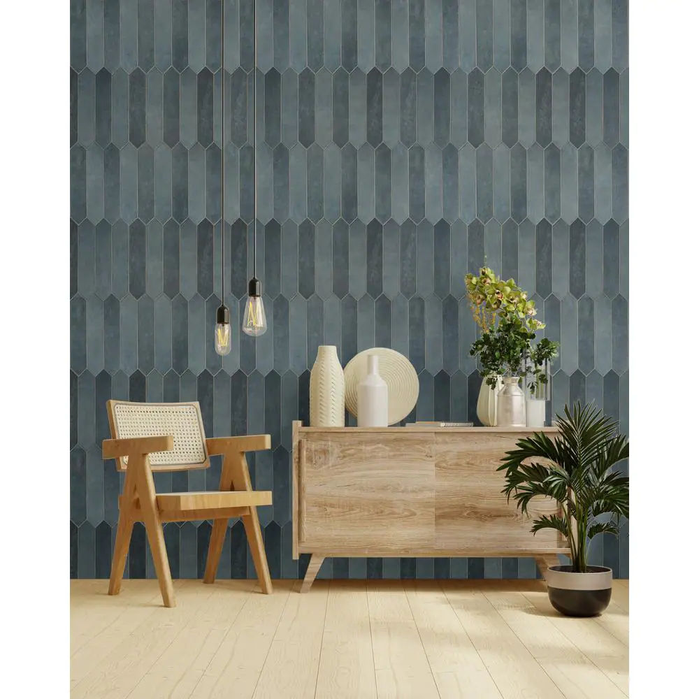 MSI Lakeview Denim Picket 2.5 in. x 13 in. Glossy Ceramic Wall Tile (12.21 sq. ft./Case)