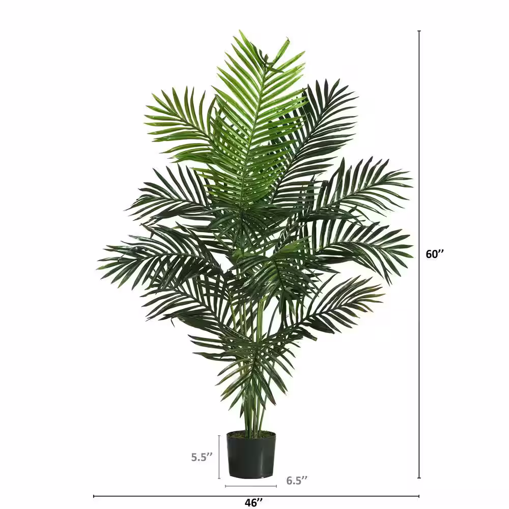 Nearly Natural 5 ft. Artificial Paradise Palm Silk Tree