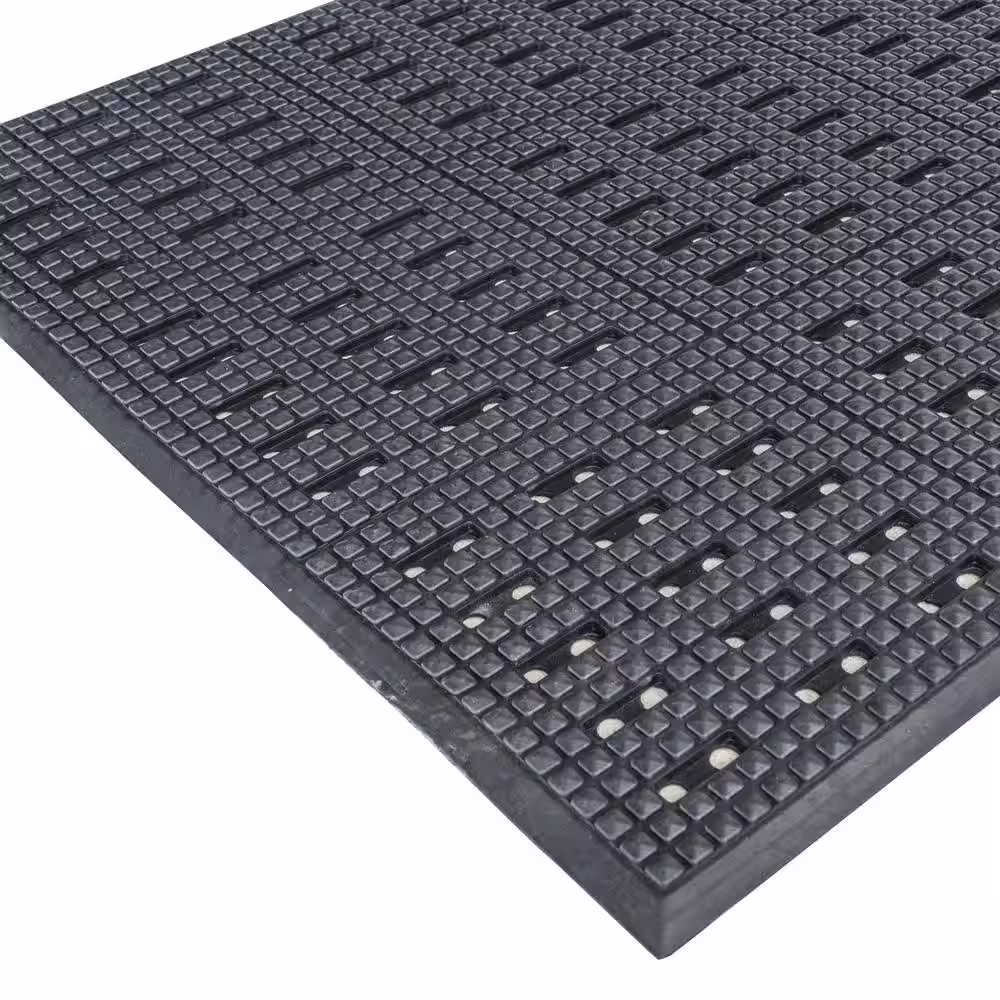 AmeriHome 3 ft. W x 5 ft. L Anti-Fatigue Rubber Garage Flooring Mat