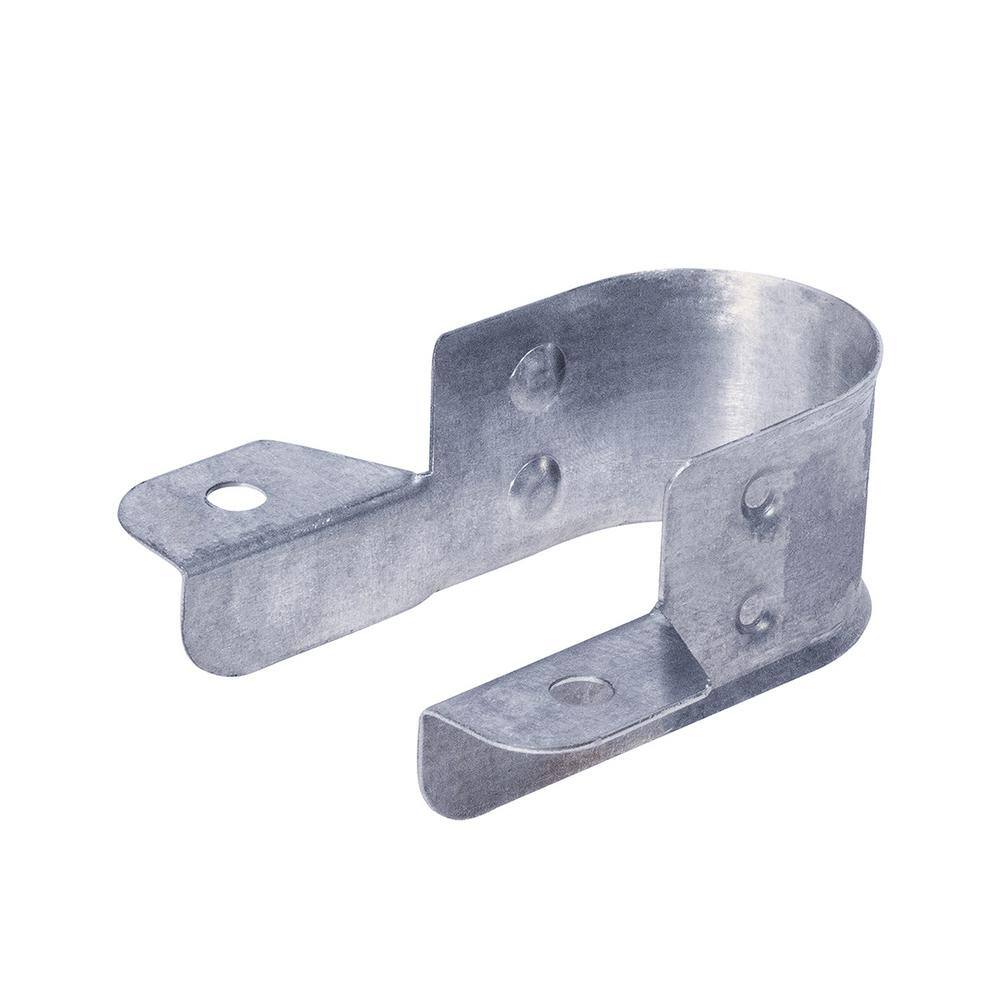 The Plumber's Choice 2 in. CPVC Side Mount Pipe Strap in Galvanized Steel