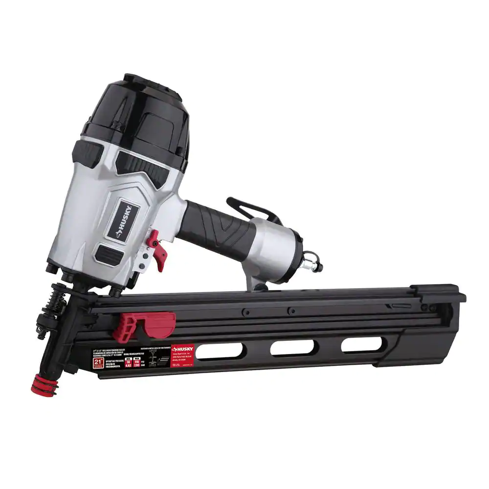 Husky Pneumatic 21-Degree 3-1/2 in. Full Round Head Framing Nailer