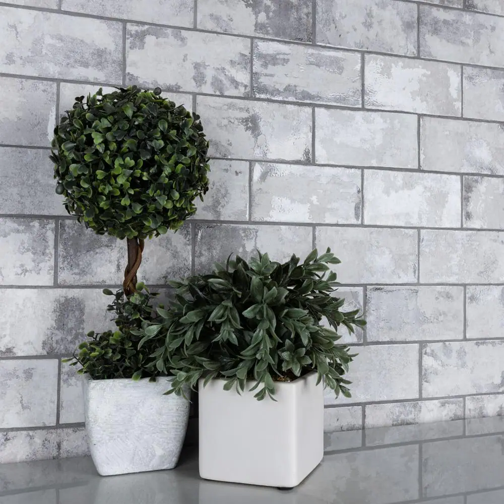 Merola Tile Biarritz Grey 3 in. x 6 in. Ceramic Wall Tile (5.72 sq. ft./Case)