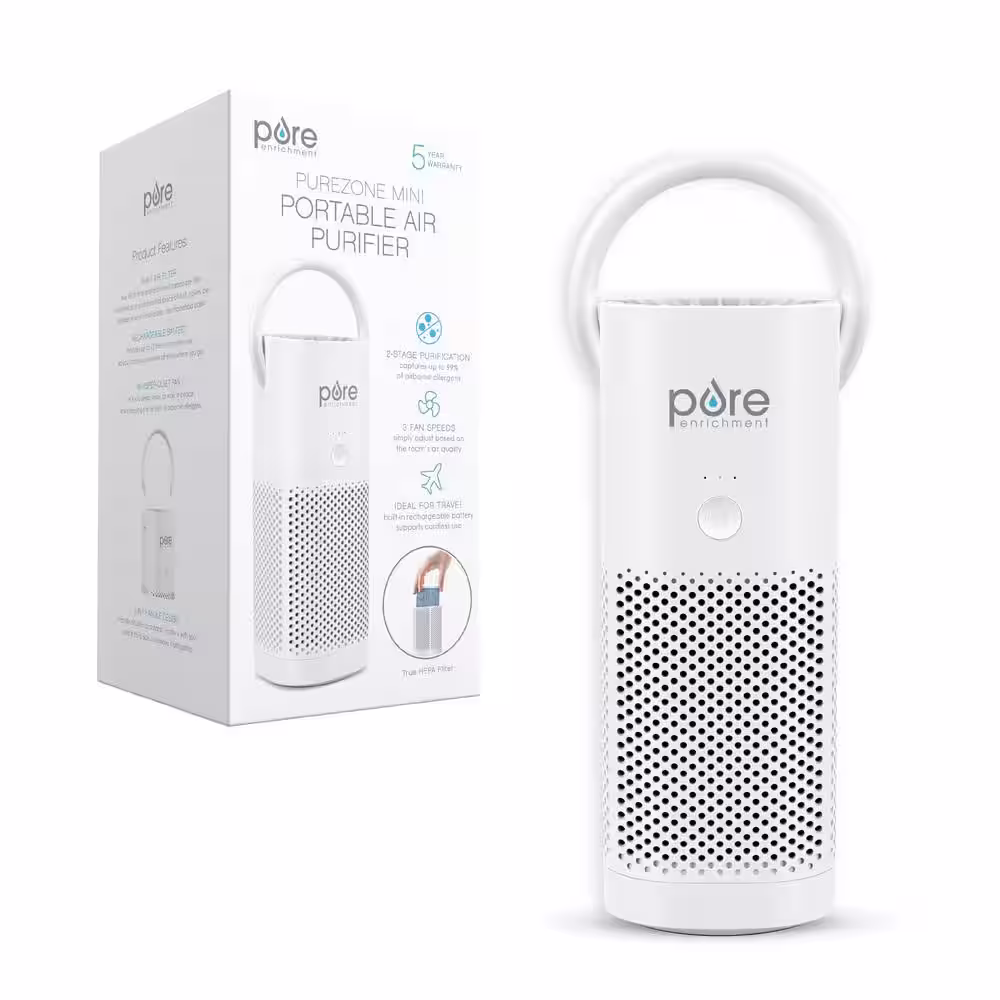 Pure Enrichment True HEPA Small and Portable Air Purifier for On-The-Go Use