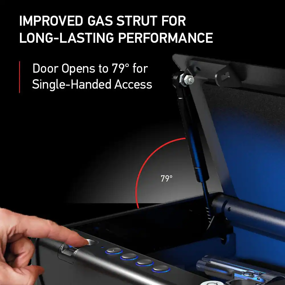 SentrySafe Biometric Gun Safe for 1 Pistol with Fingerprint Lock and Interior Lights