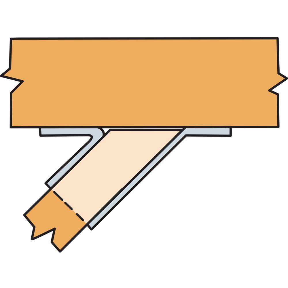 Simpson Strong-Tie SUL ZMAX Galvanized Joist Hanger for 2x10 Nominal Lumber, Skewed Left