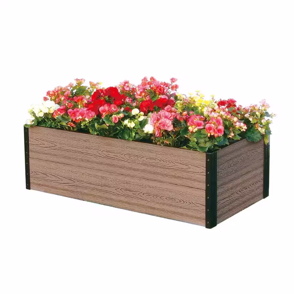 EverBloom 45 in. W x 24 in. D x 14 in. H Premium Deckside Garden Bed