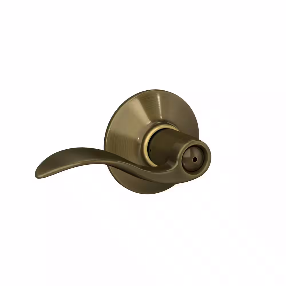 Schlage Accent Antique Brass Privacy Bed/Bath Door Handle