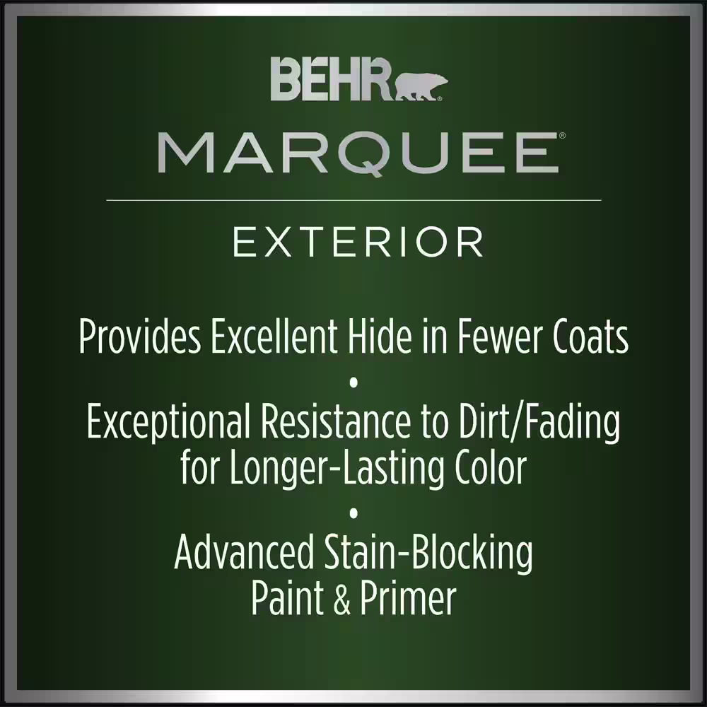 BEHR MARQUEE 5 gal. #QE-30 Keystone Semi-Gloss Enamel Exterior Paint & Primer