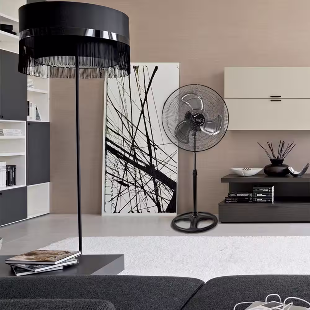 VIEAIR 18 in. Adjustable Height Oscillating Pedestal Industrial Heavy Duty Fan