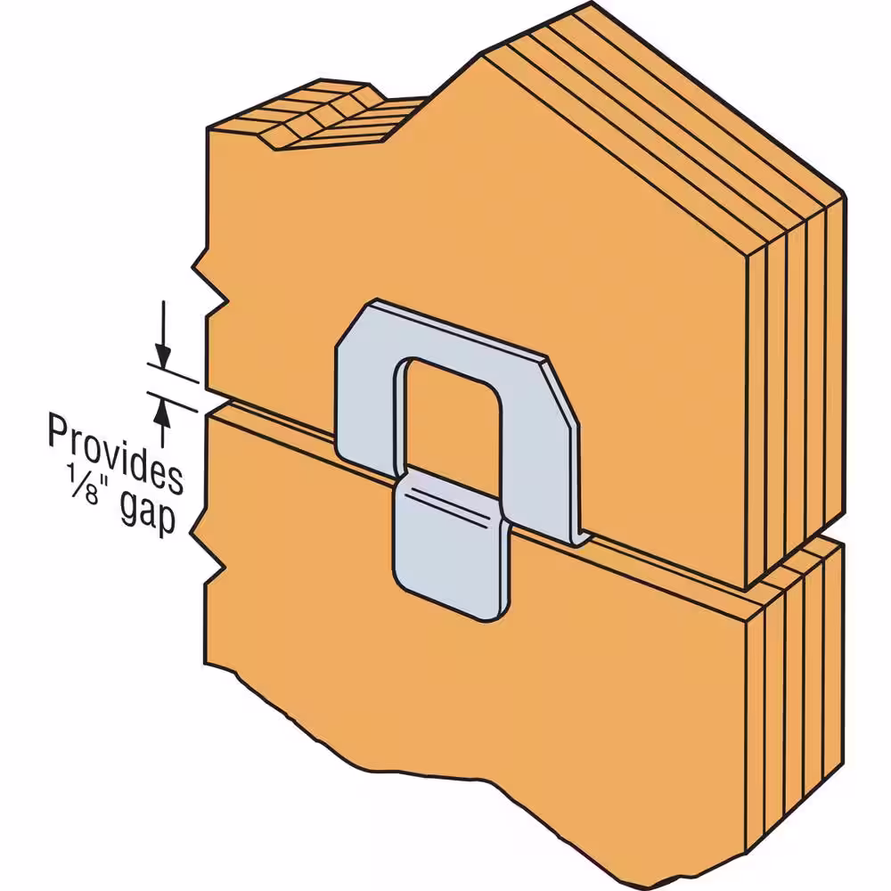 Simpson Strong-Tie PSCL 7/16 in. 20-Gauge Galvanized Panel Sheathing Clip (250-Qty)