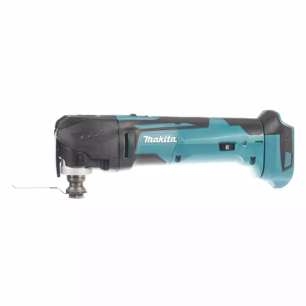 Makita 18V LXT Lithium-Ion Cordless Variable Speed Oscillating Multi-Tool (Tool-Only) With Blade and Accessory Adapters