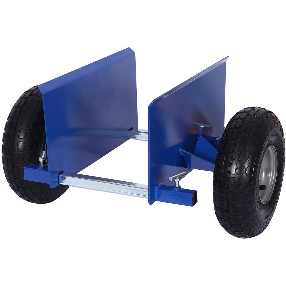 Tatayosi 600lb Metal Panel Dolly with 10in. Pneumatic Wheels, Blue
